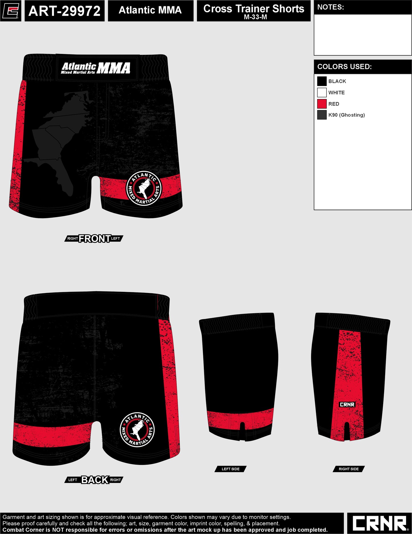ATLANTIC MMA SHORTS PRE-ORDER
