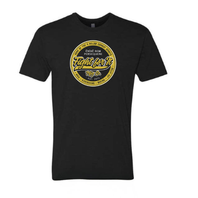 Fight For It™ Gold on Black Men's Tee