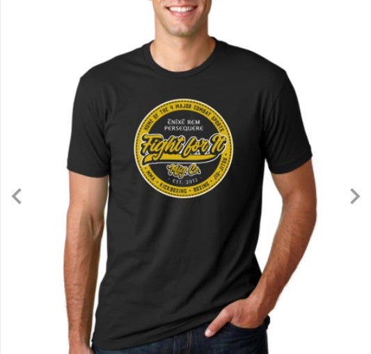Fight For It™ Gold on Black Men's Tee